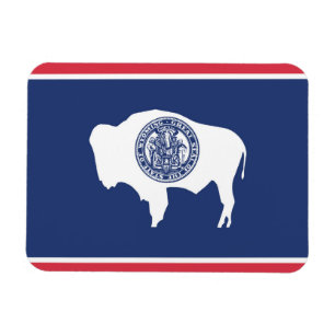 Magnet Flexible Drapeau d'État du Wyoming, États-Unis