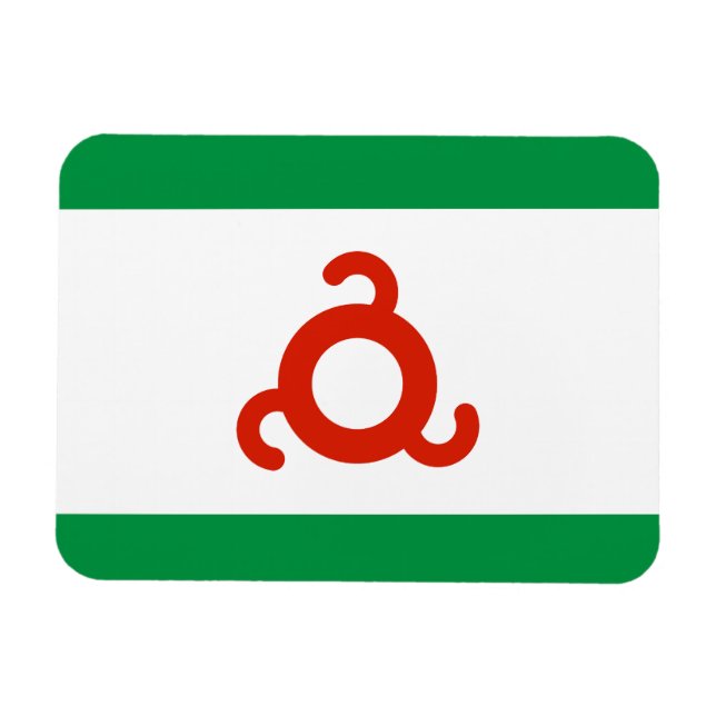 Magnet Flexible Drapeau d'Ingouchie (Horizontal)