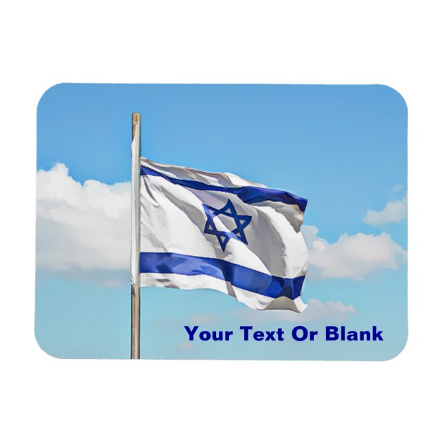 Magnet Flexible Drapeau D'Israël (Horizontal)