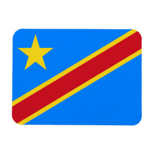 Magnet Flexible Drapeau du Congo Kinshasa