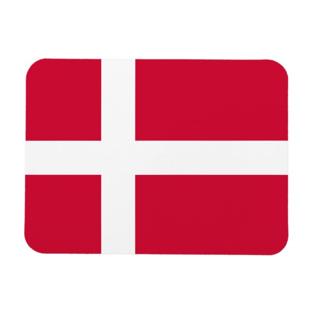 Magnet Flexible Drapeau du Danemark (Horizontal)