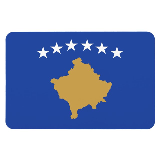 Magnet Flexible Drapeau du Kosovo (Horizontal)