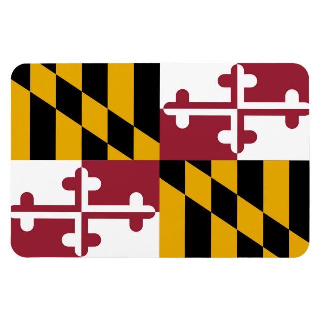 Magnet Flexible Drapeau du Maryland (Horizontal)