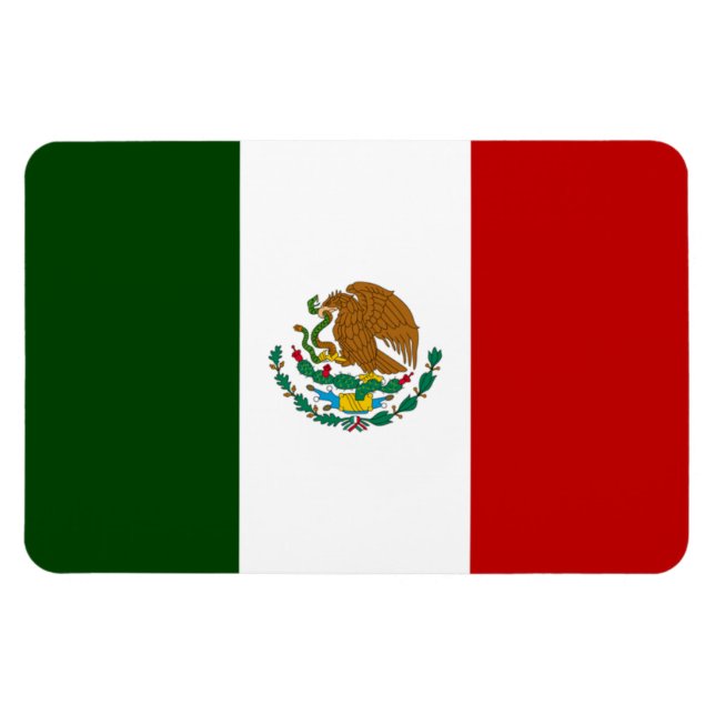 Magnet Flexible Drapeau du Mexique (Horizontal)