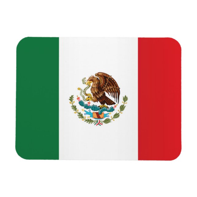 Magnet Flexible Drapeau du Mexique (Horizontal)