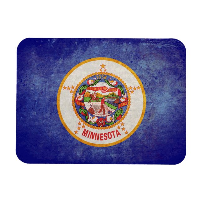 Magnet Flexible Drapeau du Minnesota (Horizontal)