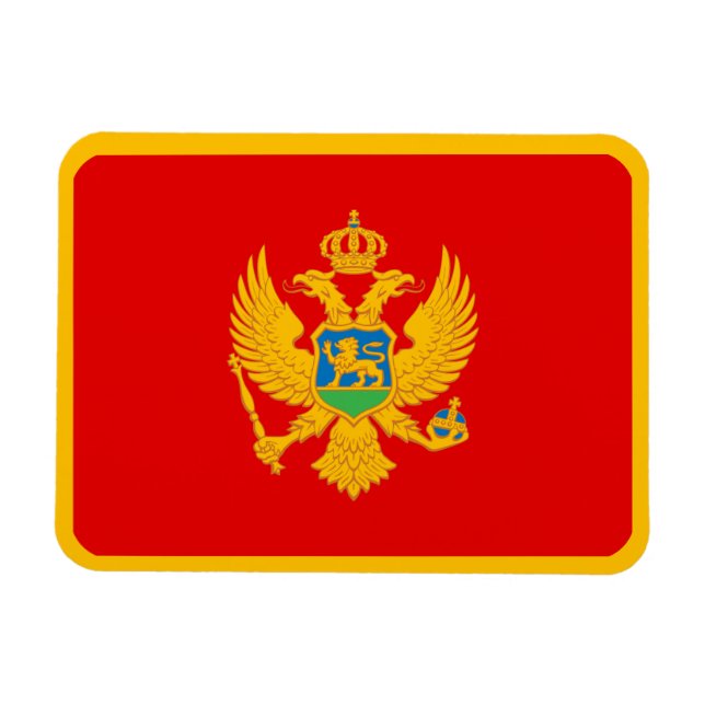 Magnet Flexible Drapeau du Monténégro (Horizontal)