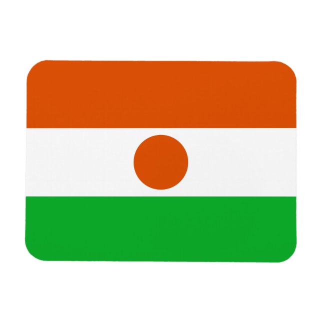 Magnet Flexible Drapeau du Niger (Horizontal)