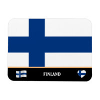 Drapeau finlandais & Finlandais voyage de pays / F