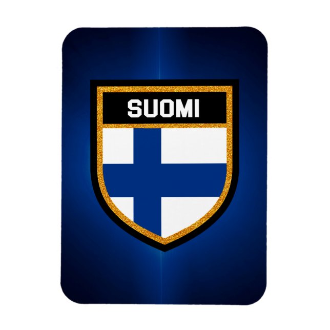 Magnet Flexible Drapeau Finlande (Vertical)
