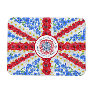 Magnet Flexible Drapeau floral du Royaume-Uni