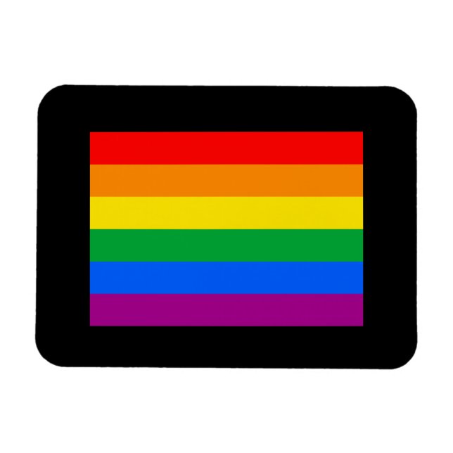 MAGNET FLEXIBLE DRAPEAU GAY PRIDE OFFICIEL (Horizontal)