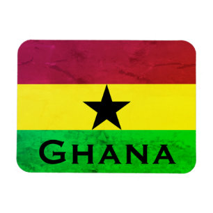 Magnet Flexible Drapeau Ghana (Afrique de l'Ouest)