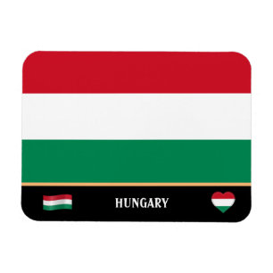 Magnet Flexible Drapeau hongrois & Voyage de pays Hongrie / Hongri