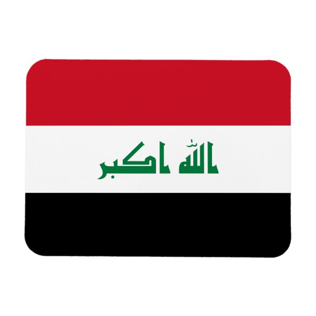 Magnet Flexible Drapeau Iraq (Horizontal)