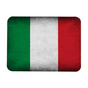 Magnet Flexible Drapeau italien Grunge