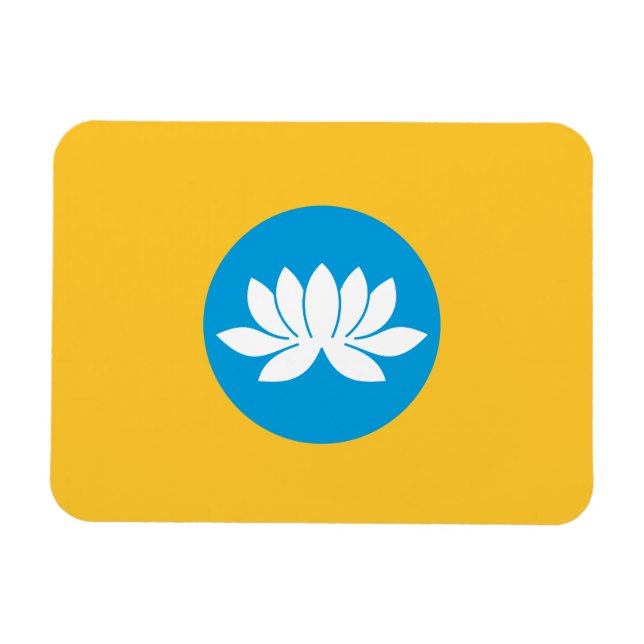 Magnet Flexible Drapeau Kalmykia (Horizontal)