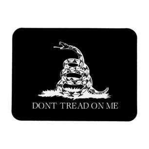 Magnet Flexible Drapeau libertarien de Gadsden Ne marche pas sur m