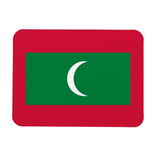 Magnet Flexible Drapeau maldivien (Horizontal)