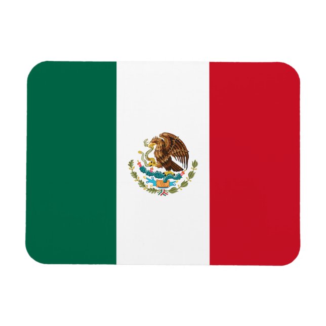 Magnet Flexible Drapeau mexicain (Horizontal)
