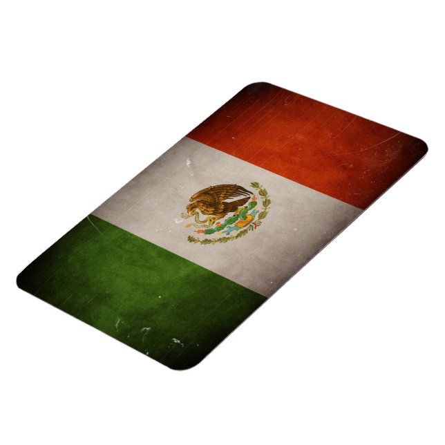 Magnet Flexible Drapeau mexicain cool Grunge Mexique (Côté Gauche)