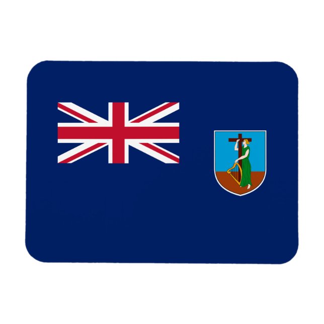 Magnet Flexible Drapeau Montserrat (Horizontal)