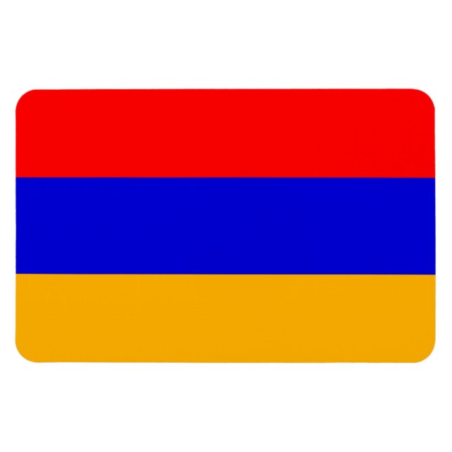 Magnet Flexible Drapeau national d'Arménie (Horizontal)