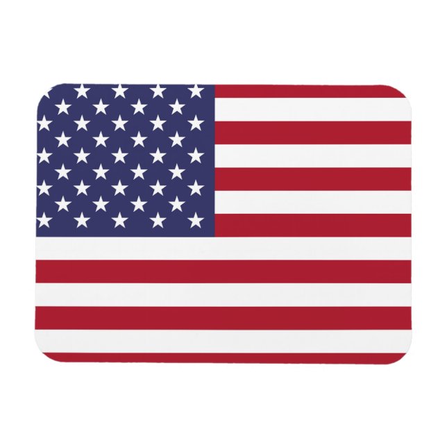 Magnet Flexible "Drapeau national des États-Unis d'Amérique USA (Horizontal)