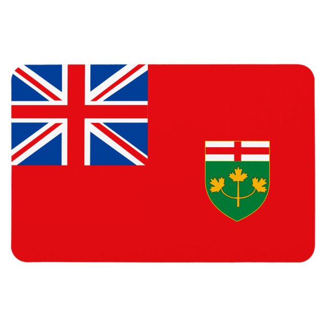 Magnet Flexible Drapeau ONTARIO (Horizontal)