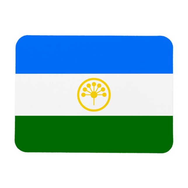 Magnet Flexible Drapeau patriotique Bachkortostan (Horizontal)