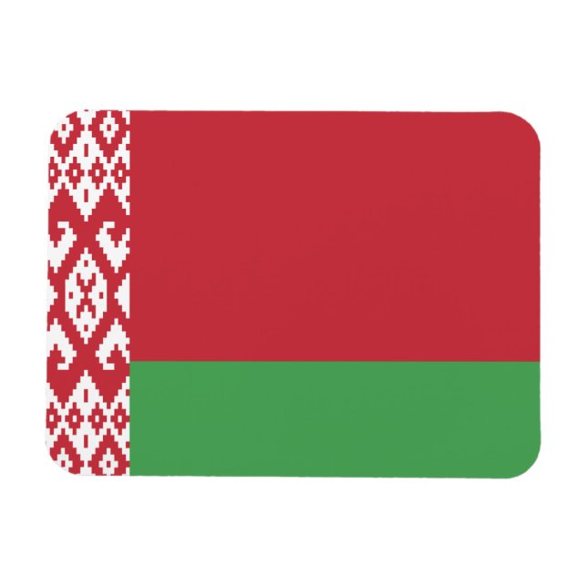 Magnet Flexible Drapeau patriotique biélorusse (Horizontal)