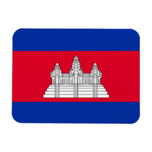 Magnet Flexible Drapeau patriotique cambodgien