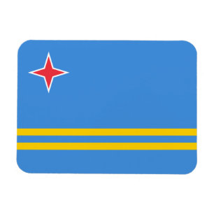 Magnet Flexible Drapeau patriotique d'Aruba