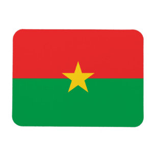 Magnet Flexible Drapeau patriotique du Burkina Faso