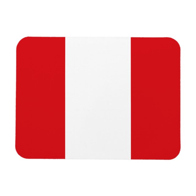 Magnet Flexible Drapeau péruvien (Horizontal)