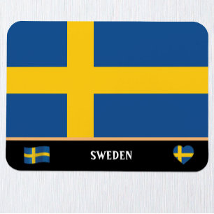 Magnet Flexible Drapeau suédois & voyage de pays suédois / Suède