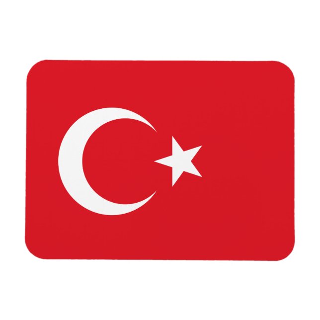 Magnet Flexible Drapeau turc (Horizontal)