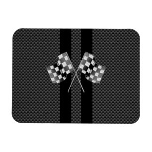 Magnet Flexible Drapeaux de course Stripes dans un décor de fibre