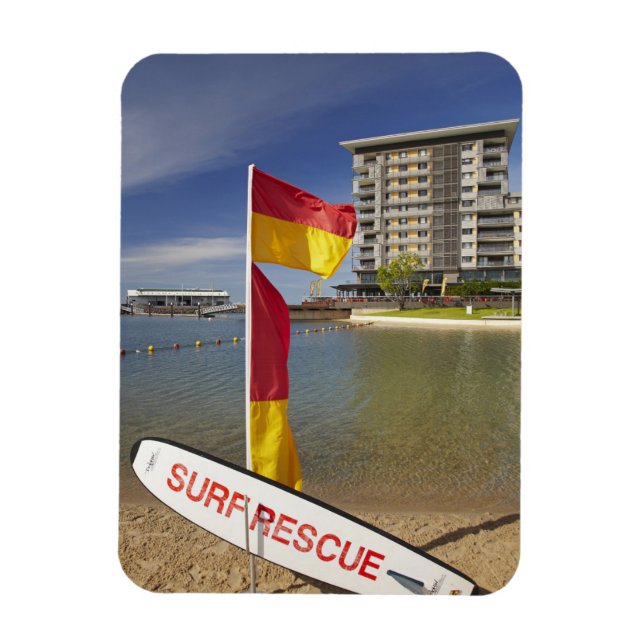 Magnet Flexible Drapeaux et carte de secourt de surf (Vertical)