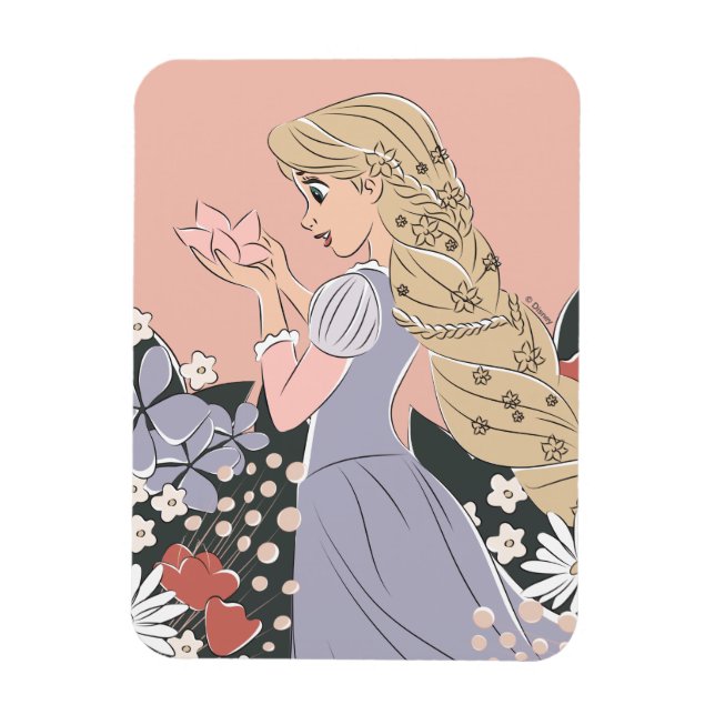Magnet Flexible Dreamy Rapunzel en fleurs (Vertical)