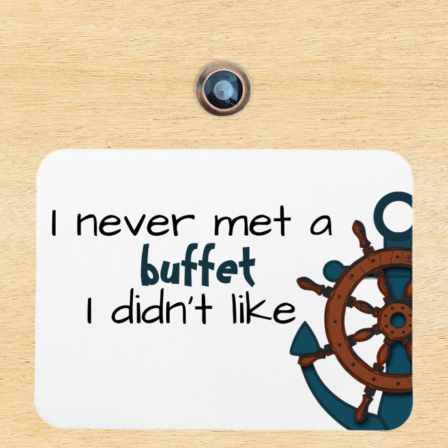 Magnet Flexible Drôle Buffet Croisière Nautique Porte de bateau (Créateur téléchargé)