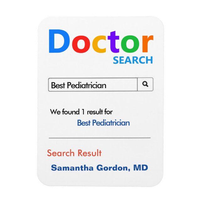Magnet Flexible Drôle cadeau Meilleur Docteur (Vertical)