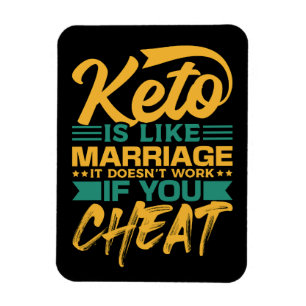 Magnet Flexible Drôle Citation de triche Keto Diet
