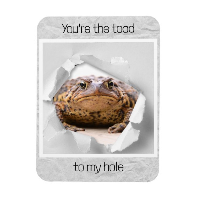 Magnet Flexible Drôle crapaud valentines cadeau de jour (Vertical)