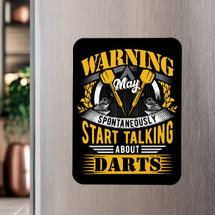 Magnet Flexible Drôle Dart Warning - Dart Player