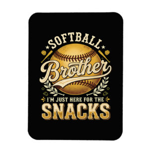 Magnet Flexible Drôle de frère de softball Snacks Sports