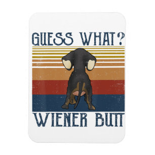 Magnet Flexible Drôle Devinez ce Wiener Butt Cadeau Dachshund Amou