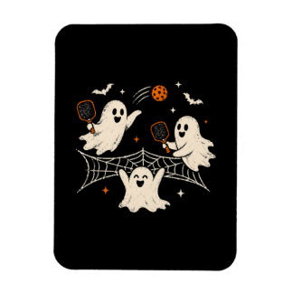 Magnet Flexible Drôle Fantôme Épouvantable Pickleball Halloween