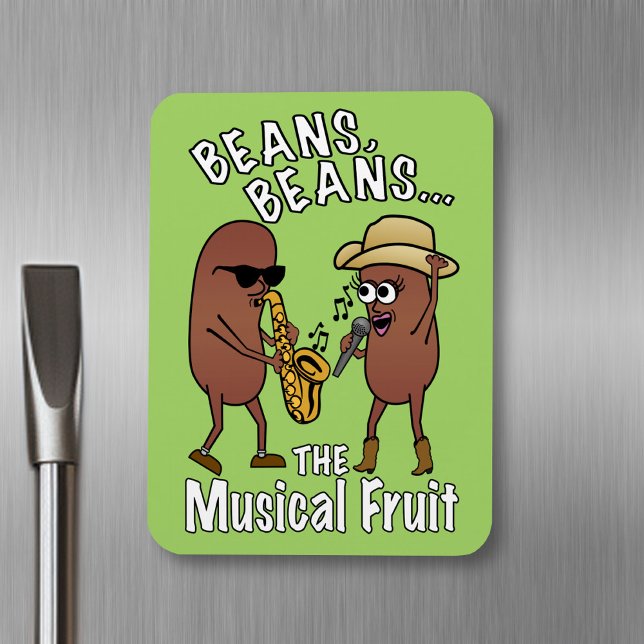 Magnet Flexible Drôle Fête des pères Bean Farting Plaisanterie (funny magnet)