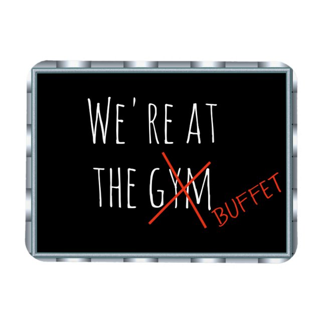 Magnet Flexible Drôle Marqueur de la porte de croisière au buffet  (Horizontal)